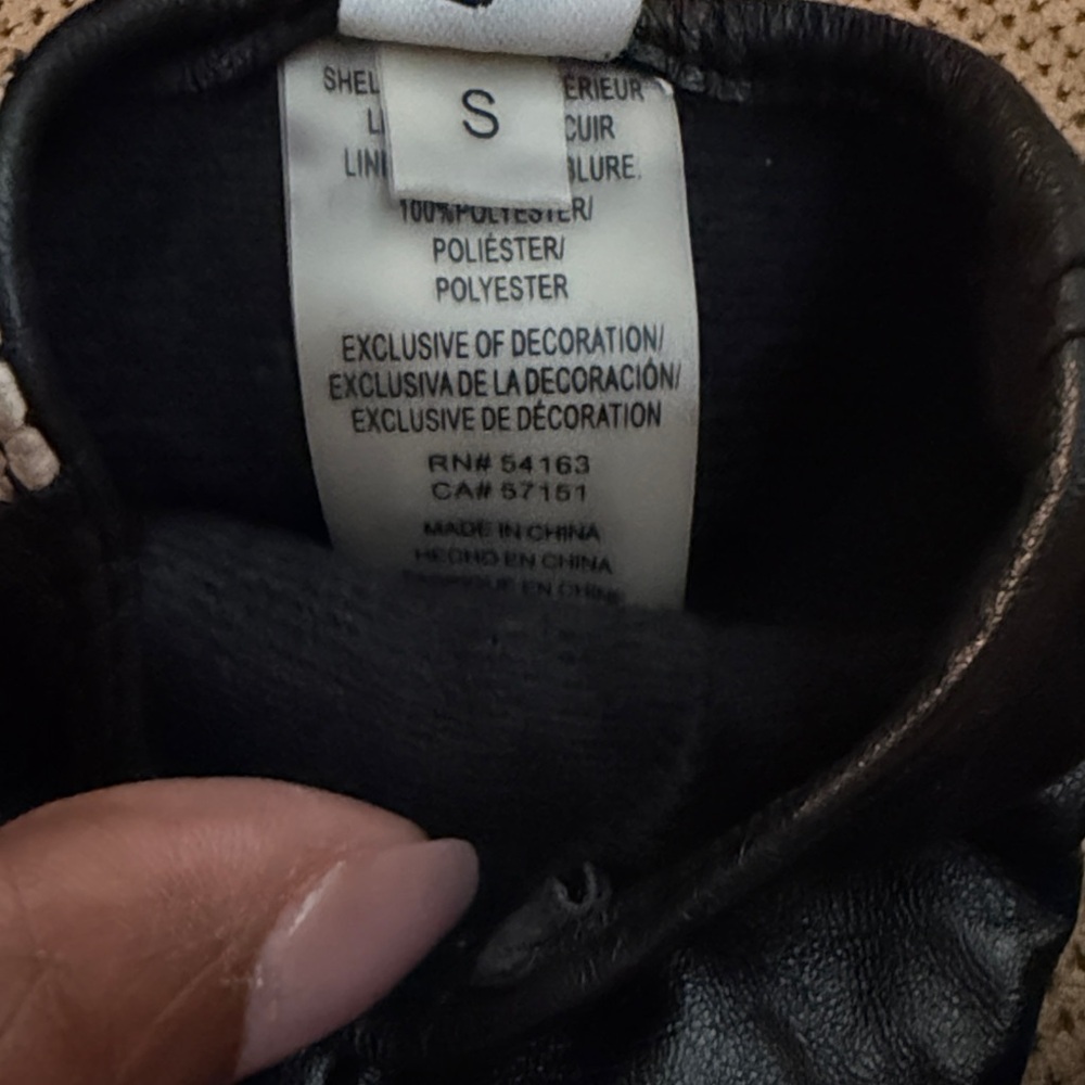 Calvin Klein Women’s Snakeskin Leather Driving Gloves (S) New - Picture 5 of 6